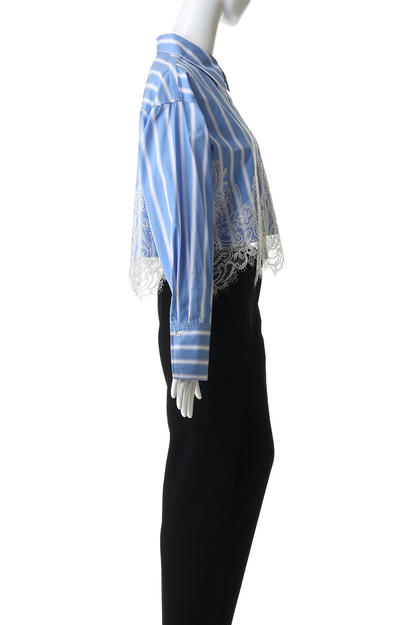 MAISON SPECIAL(メゾンスペシャル)｜Striped Lace Shirt/ワイド