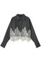 Striped Lace Shirt/ワイドスカラップレースシャツ メゾンスペシャル/MAISON SPECIAL GRY(グレー)