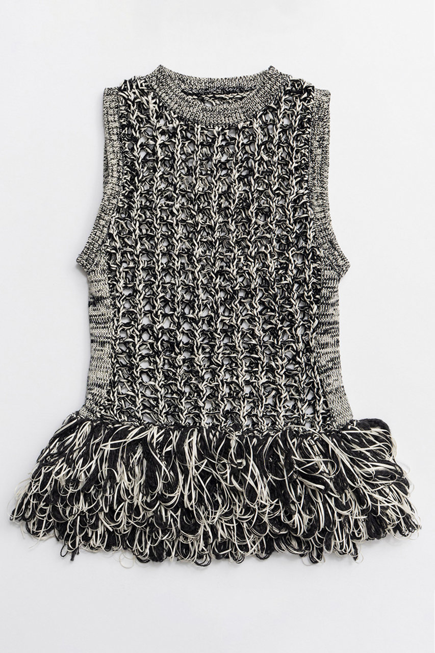 MAISON SPECIAL(メゾンスペシャル)｜【予約販売】Fringe Mesh Vest