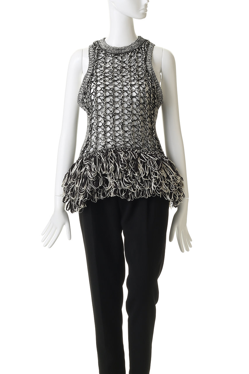 MAISON SPECIAL(メゾンスペシャル)｜Fringe Mesh Vest/フリンジ