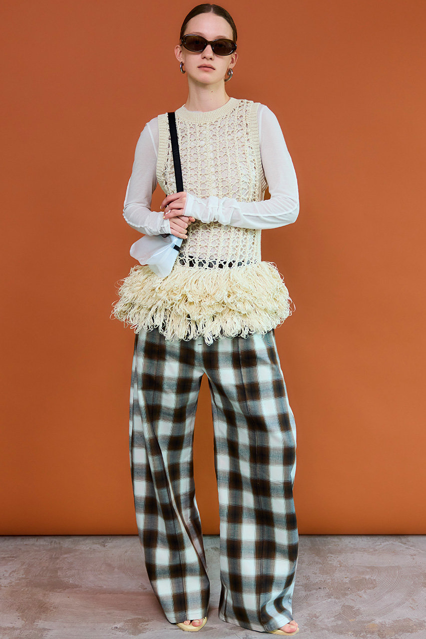 MAISON SPECIAL(メゾンスペシャル)｜【予約販売】Fringe Mesh Vest