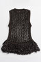 【予約販売】Fringe Mesh Vest/フリンジメッシュベスト メゾンスペシャル/MAISON SPECIAL BRN(ブラウン)