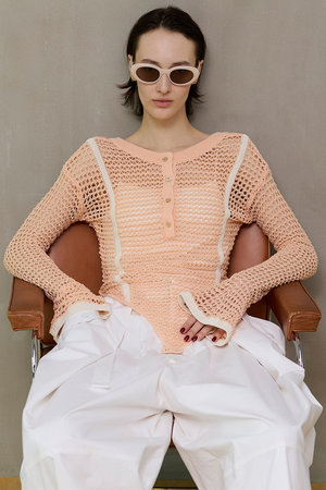 メゾンスペシャル/MAISON SPECIALの【予約販売】Crochet-Like Bodysuit/クロシェライクボディスーツ(110100/110103)