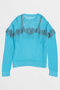 【予約販売】Lace-Combi Mesh Knit Pullover/レースコンビニットプルオーバー メゾンスペシャル/MAISON SPECIAL BLU(ブルー)