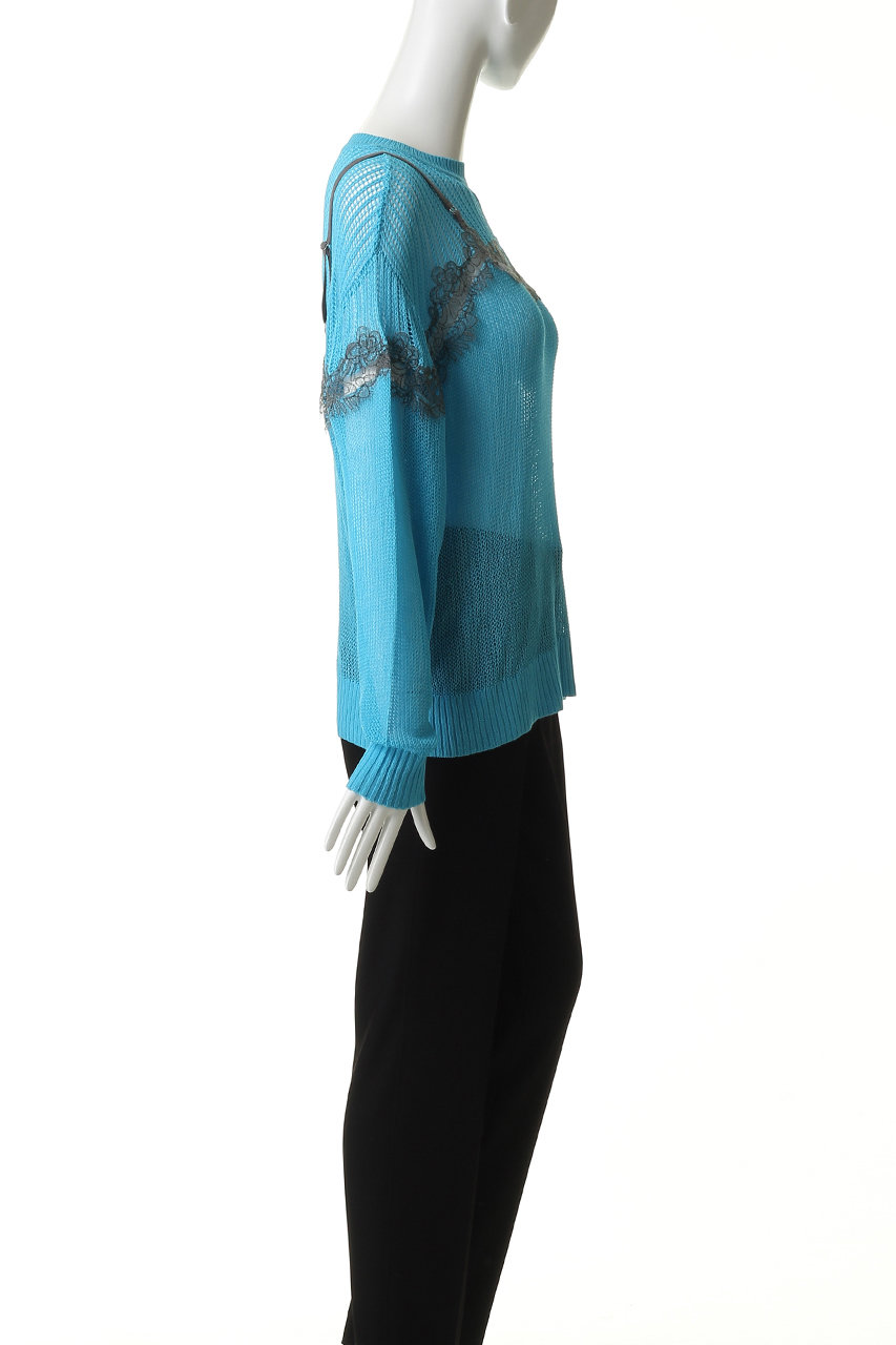 MAISON SPECIALレースコンビメッシュニットプルオーバー MAISON SPECIAL(メゾンスペシャル)｜Lace-Combi Mesh Knit Pullover