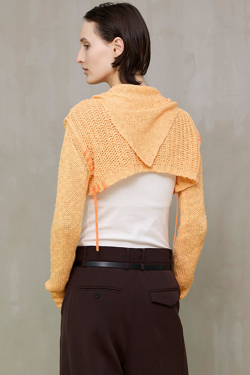 MAISON SPECIAL(メゾンスペシャル)｜Zip Short Cardigan with Babouche