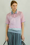 【予約販売】Layered Sheer Knit Polo/レイヤードシアーニットポロ メゾンスペシャル/MAISON SPECIAL
