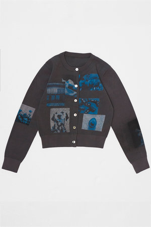 メゾンスペシャル/MAISON SPECIALの【予約販売】Photo Collage Compact Knit Cardigan/フォトコラージュコンパクトニットカーディガン(110300/110303)