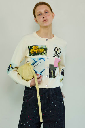 メゾンスペシャル/MAISON SPECIALの【予約販売】Photo Collage Compact Knit Cardigan/フォトコラージュコンパクトニットカーディガン(110300/110303)