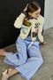 Photo Collage Compact Knit Cardigan/フォトコラージュコンパクトニットカーディガン メゾンスペシャル/MAISON SPECIAL