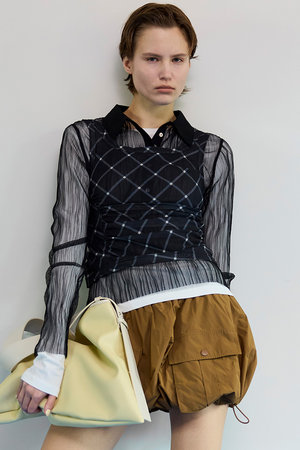 メゾンスペシャル/MAISON SPECIALの【予約販売】Three-Piece Sheer Polo Top/スリーピースシアーポロトップ(110300/110301)