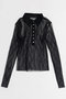【予約販売】Three-Piece Sheer Polo Top/スリーピースシアーポロトップ メゾンスペシャル/MAISON SPECIAL
