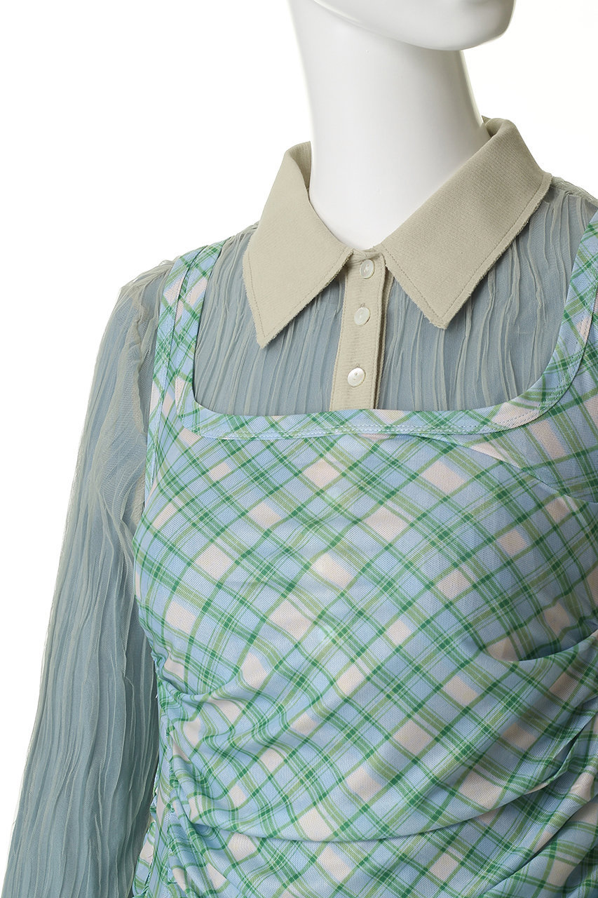 MAISON SPECIAL(メゾンスペシャル)｜Three-Piece Sheer Polo Top