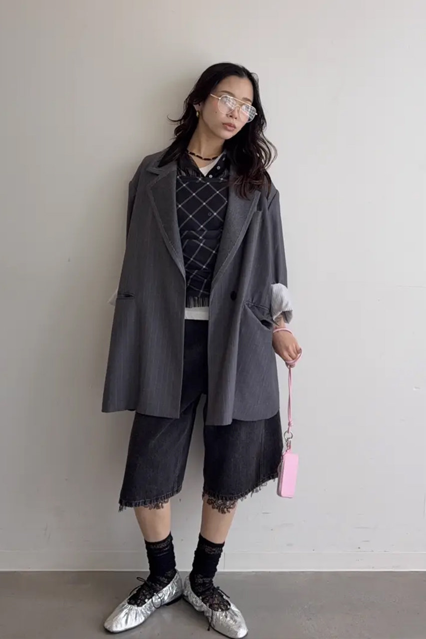 MAISON SPECIAL(メゾンスペシャル)｜Three-Piece Sheer Polo Top