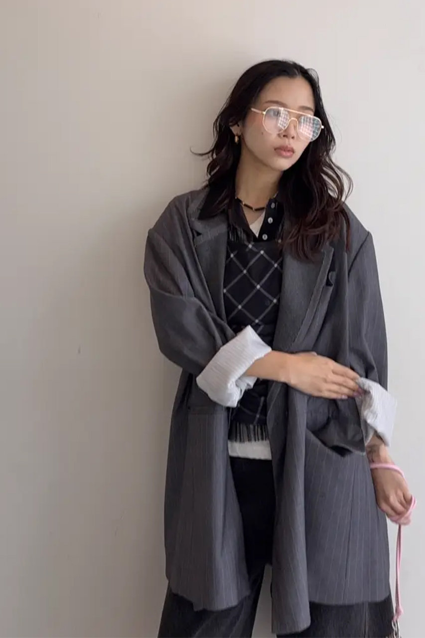 MAISON SPECIAL(メゾンスペシャル)｜Three-Piece Sheer Polo Top