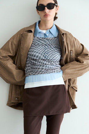 メゾンスペシャル/MAISON SPECIALの【予約販売】Three-Piece Sheer Polo Top/スリーピースシアーポロトップ(110300/110301)