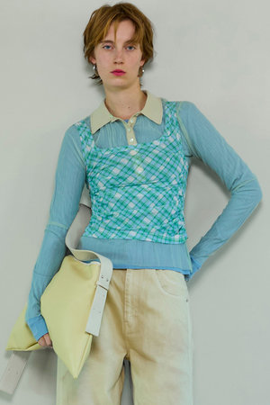 メゾンスペシャル/MAISON SPECIALの【予約販売】Three-Piece Sheer Polo Top/スリーピースシアーポロトップ(110300/110301)