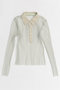 【予約販売】Three-Piece Sheer Polo Top/スリーピースシアーポロトップ メゾンスペシャル/MAISON SPECIAL