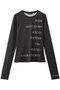 Logo Sheer Top/ロゴタイポスキューバトップ メゾンスペシャル/MAISON SPECIAL BLK(ブラック)