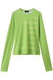 Logo Sheer Top/ロゴタイポスキューバトップ