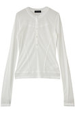 Henley Neck Top/ヘンリーネックシアートップ