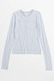 Henley Neck Top/ヘンリーネックシアートップ メゾンスペシャル/MAISON SPECIAL BLU(ブルー)