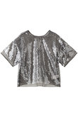 Sheer sequins Over T-Shirt/シアースパンコールオーバーTシャツ