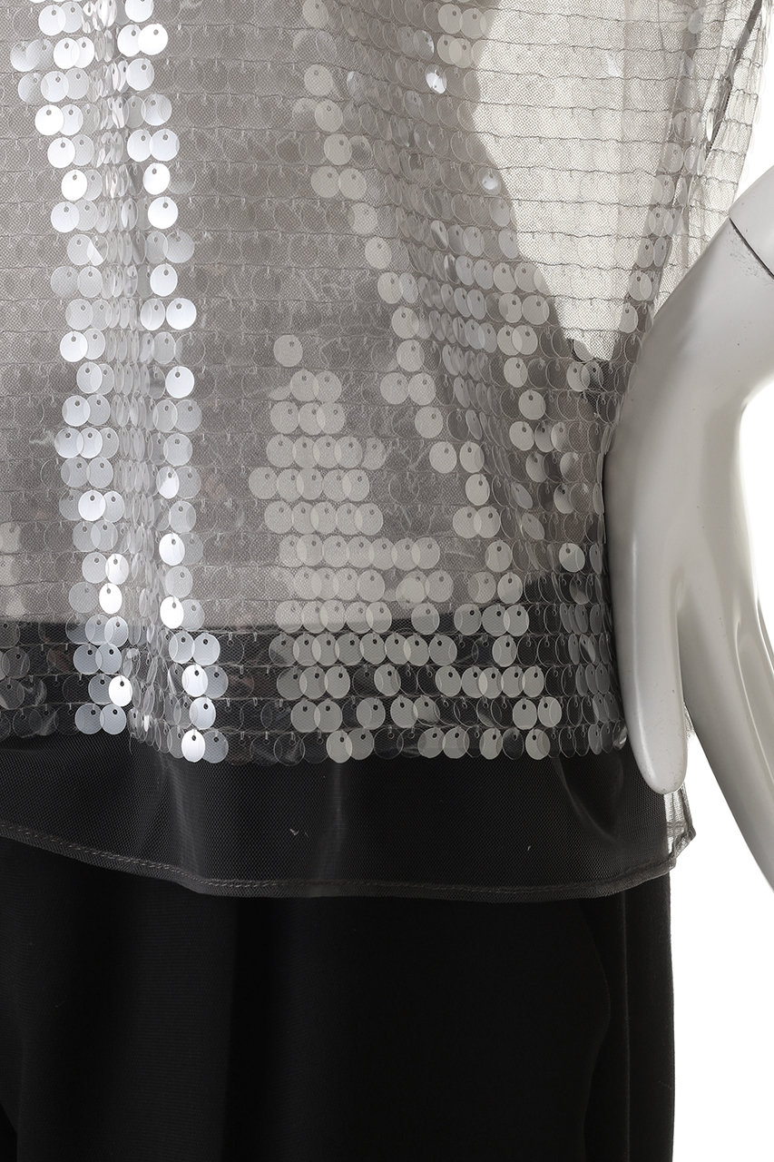 MAISON SPECIAL(メゾンスペシャル)｜Sheer sequins Over T-Shirt