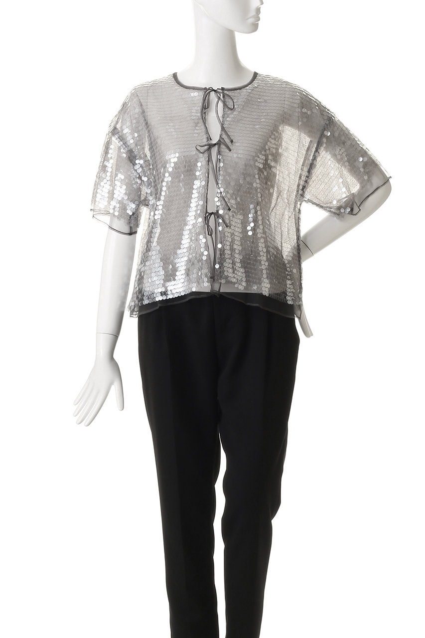 MAISON SPECIAL(メゾンスペシャル)｜Sheer sequins Over T-Shirt