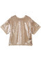 Sheer sequins Over T-Shirt/シアースパンコールオーバーTシャツ メゾンスペシャル/MAISON SPECIAL BGE(ベージュ)