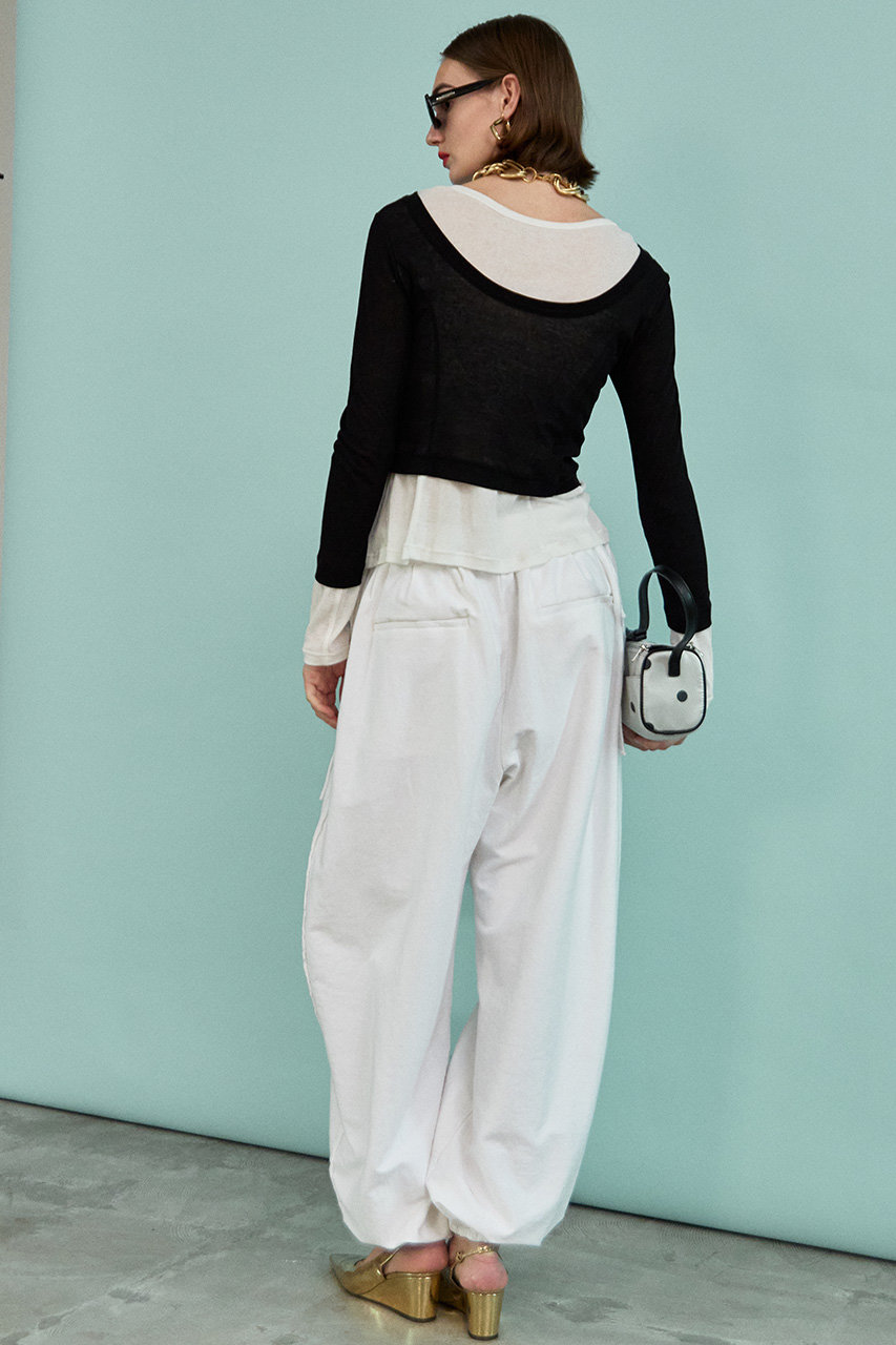MAISON SPECIAL(メゾンスペシャル)｜2WAY Neck Bicolor Comfort Top