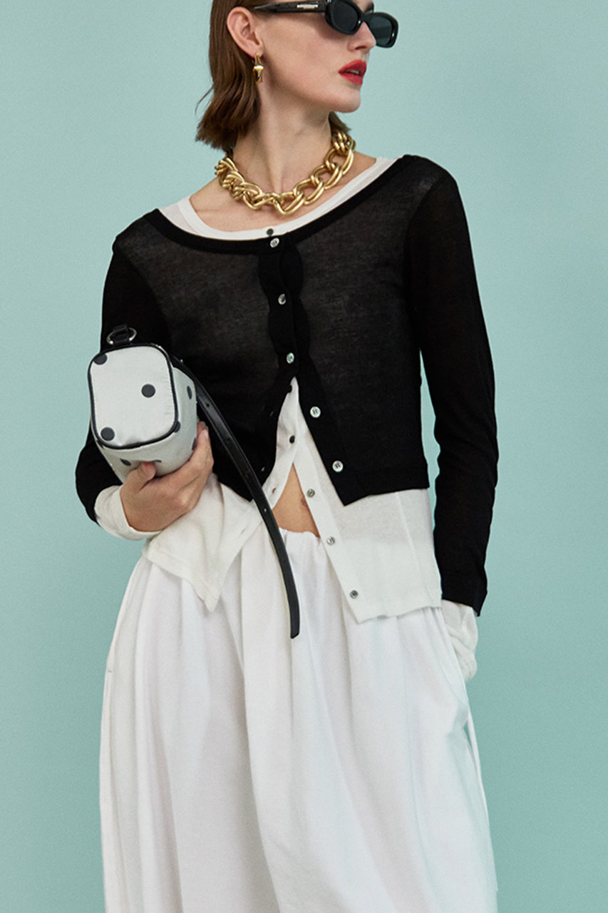 MAISON SPECIAL(メゾンスペシャル)｜2WAY Neck Bicolor Comfort Top