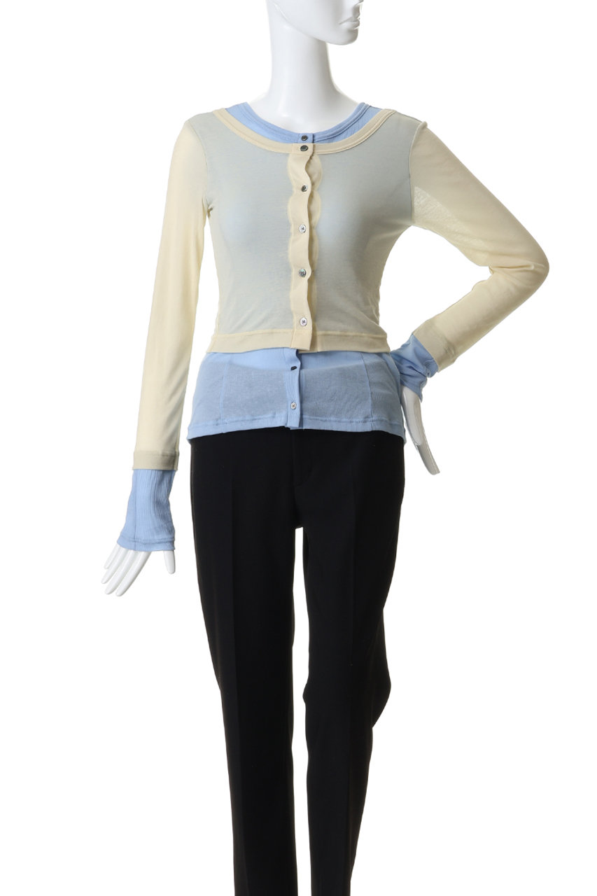 MAISON SPECIAL(メゾンスペシャル)｜2WAY Neck Bicolor Comfort Top