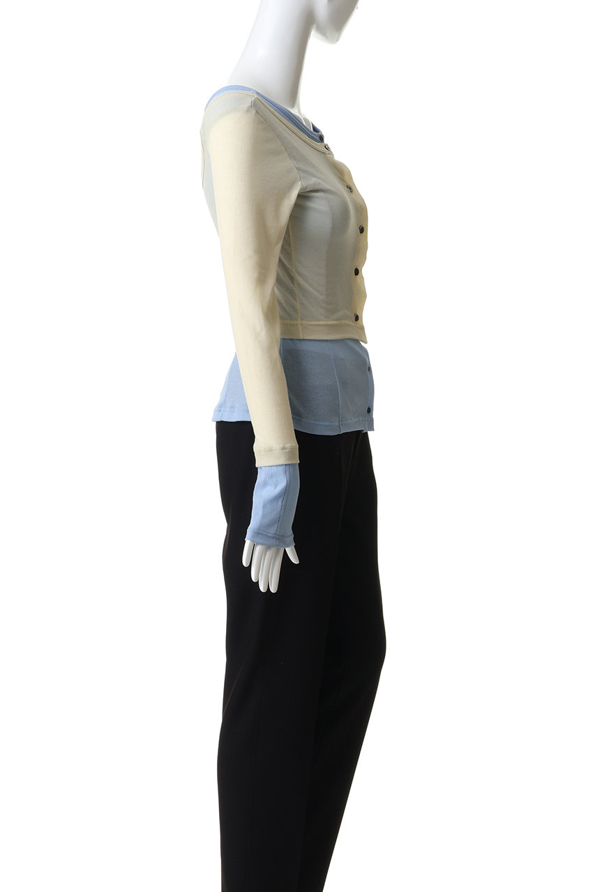 MAISON SPECIAL(メゾンスペシャル)｜2WAY Neck Bicolor Comfort Top