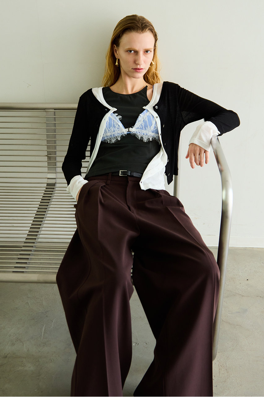 MAISON SPECIAL(メゾンスペシャル)｜2WAY Neck Bicolor Comfort Top