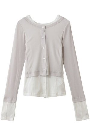 メゾンスペシャル/MAISON SPECIALの2WAY Neck Bicolor Comfort Top/2WAYネックバイカラーコンフィートップ(110100/110103)