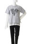 Open Heart Layered T-Shirt/オープンハートレイヤードTシャツ メゾンスペシャル/MAISON SPECIAL