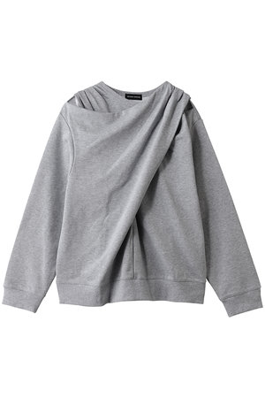 メゾンスペシャル/MAISON SPECIALのTwist Cut-Off Sweat Top/ツイストカットオフスウェットトップ(110100/110105)