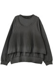 Layered Jersey Sweat Top/レイヤード天竺スウェットトップ