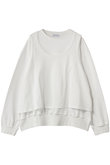 Layered Jersey Sweat Top/レイヤード天竺スウェットトップ