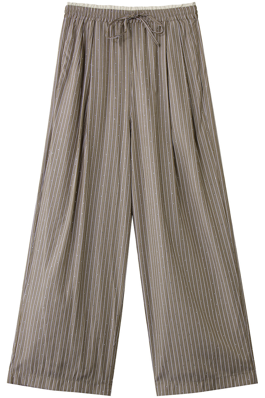 メゾンスペシャル/MAISON SPECIALのLines Stone Pajama Pants/ラインストーンパジャマパンツ(CML(キャメル)/21261465201)