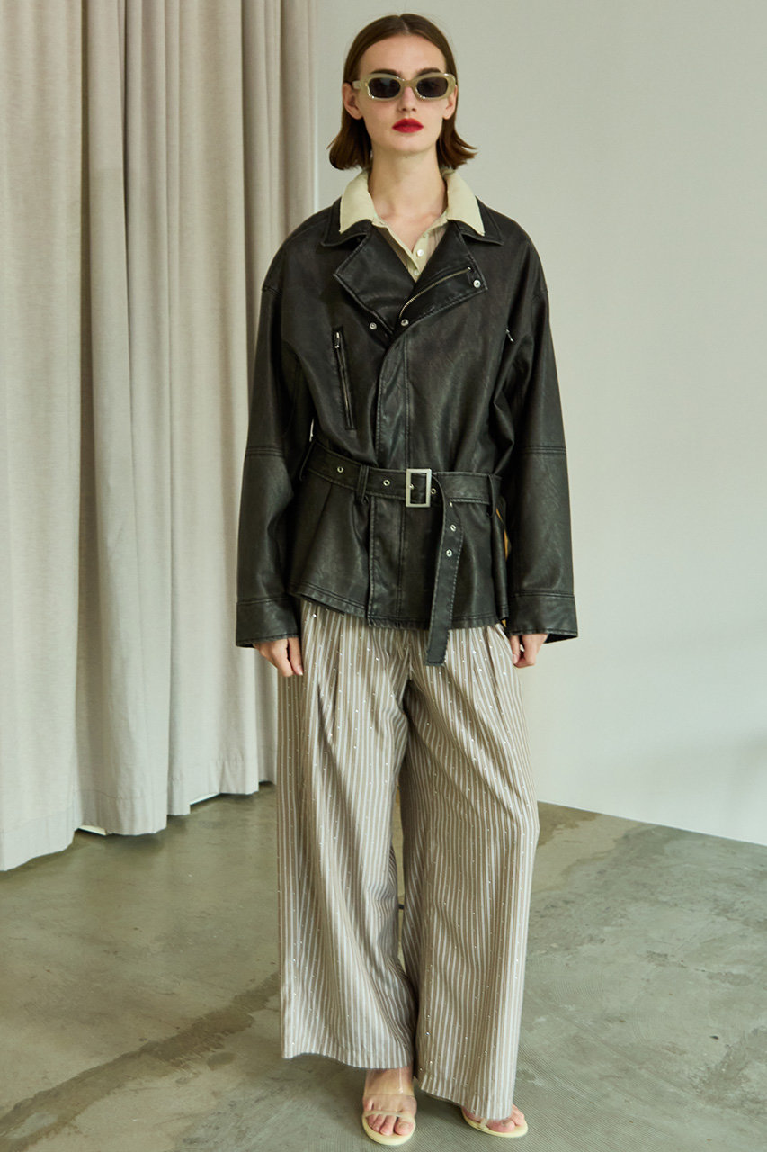 MAISON SPECIAL(メゾンスペシャル)｜Lines Stone Pajama Pants/ライン