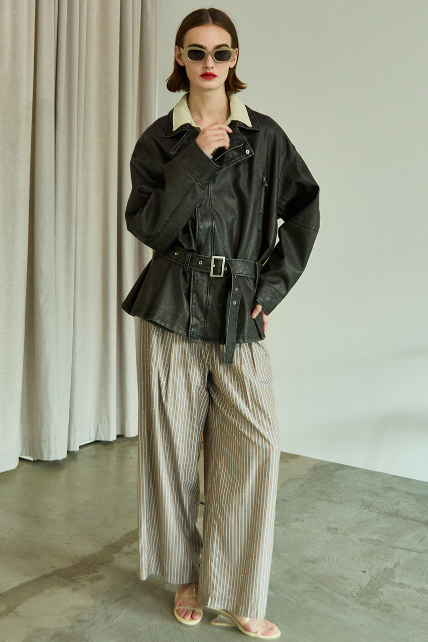 MAISON SPECIAL(メゾンスペシャル)｜Lines Stone Pajama Pants/ライン