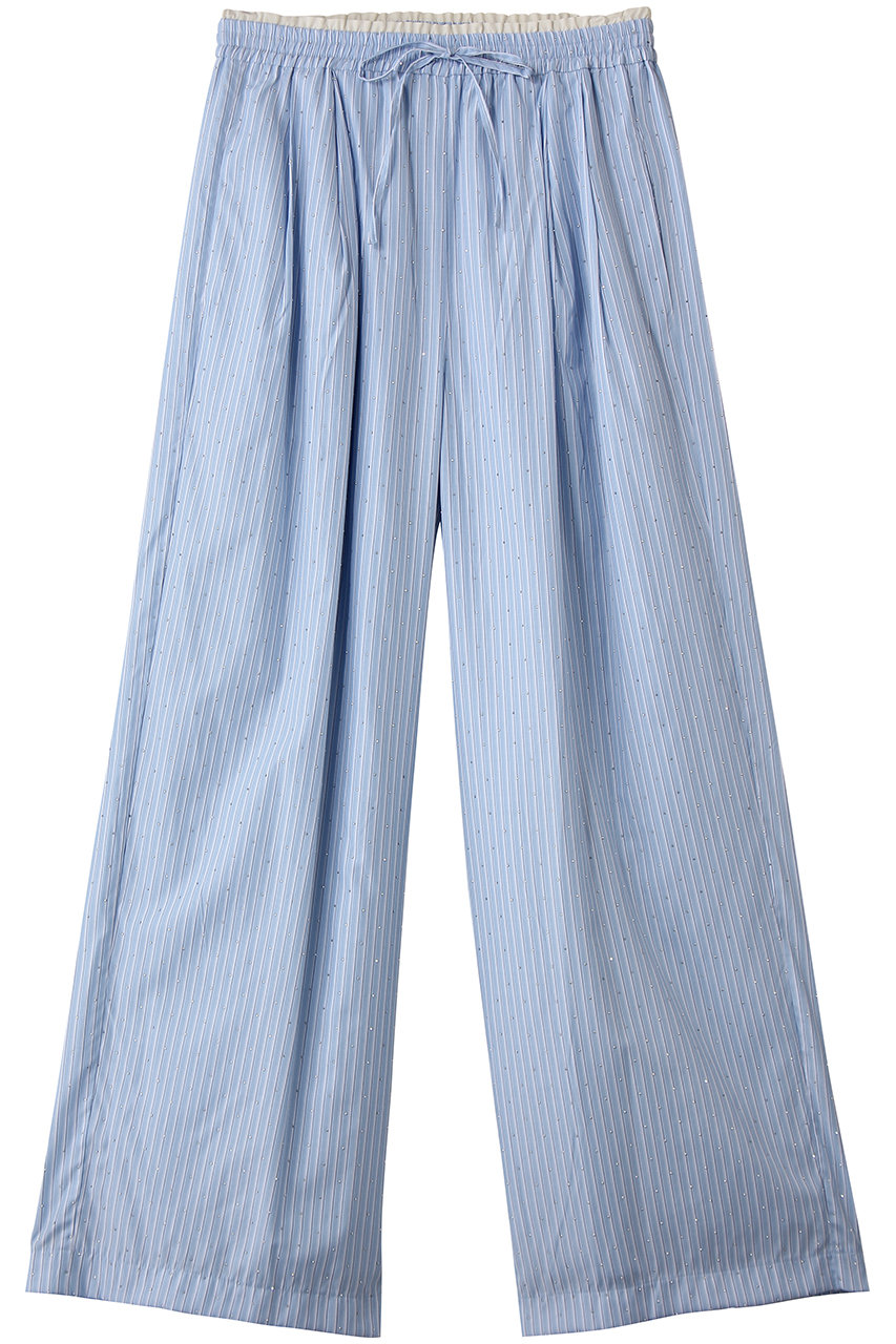 メゾンスペシャル/MAISON SPECIALのLines Stone Pajama Pants/ラインストーンパジャマパンツ(BLU(ブルー)/21261465201)