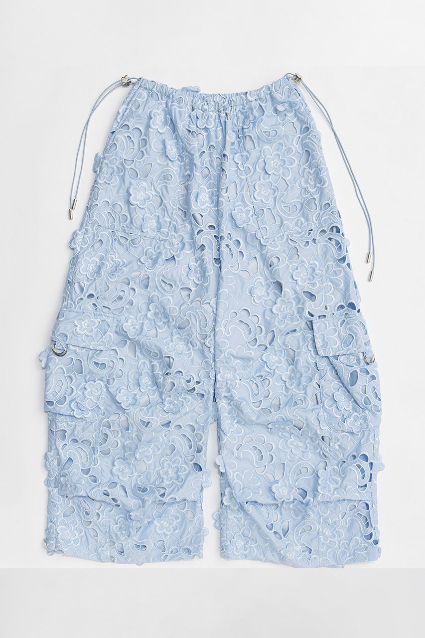 メゾンスペシャル/MAISON SPECIALの【予約販売】Cut-Off Flower Pants/カットオフフラワースノーパンツ(BLU(ブルー)/21261465202)