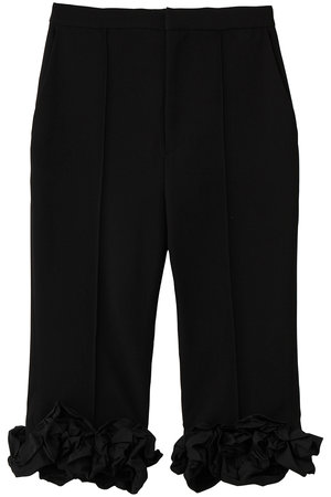 メゾンスペシャル/MAISON SPECIALのFlower Hem Capri Pants/フラワーヘムカプリパンツ(110600/110601)