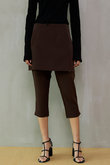Mini Skirt Layer Capri Pants/ミニスカートレイヤーカプリパンツ