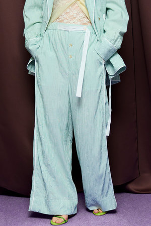 メゾンスペシャル/MAISON SPECIALのBelted Pajama Pants/ベルテッドパジャマパンツ(110600/110601)