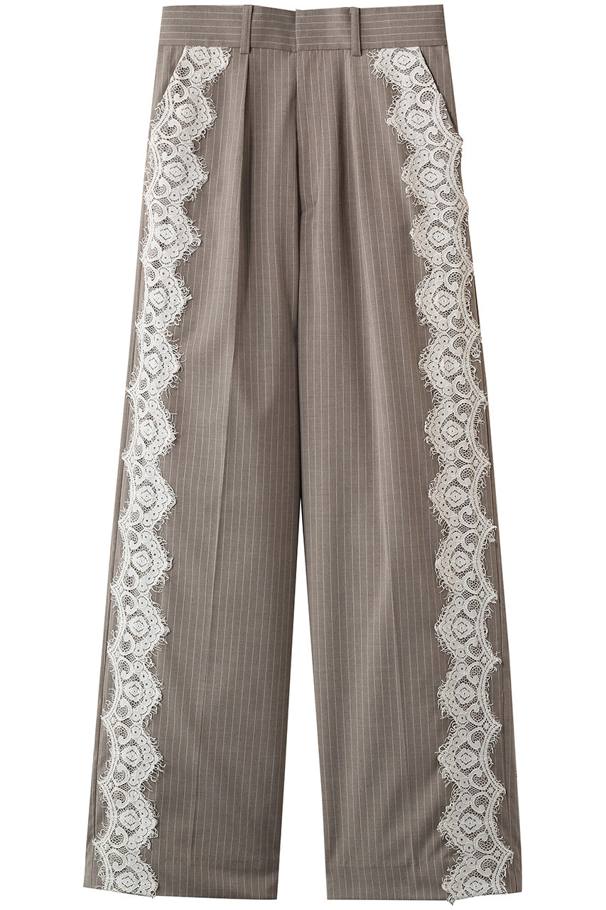 MAISON SPECIAL Side Lace Slacks/サイドレーススラックス (BGE(ベージュ), 36) メゾンスペシャル ELLE SHOP