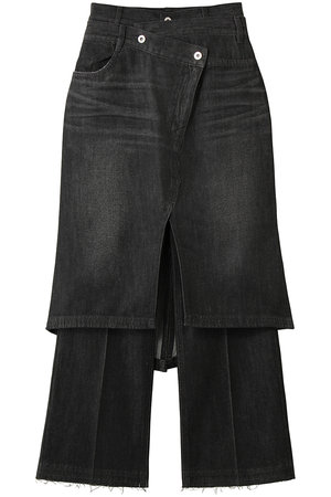 メゾンスペシャル/MAISON SPECIALのLayered Skirt Denim Pants/レイヤードスカートデニムパンツ(110600/110604)